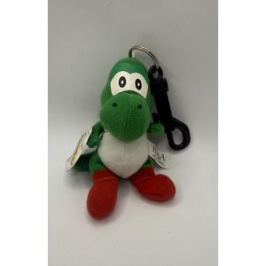 Vintage Nintendo 64 Yoshi Beanbag Plush Doll (BD&A, 1997) New w/ Tag Red Feet